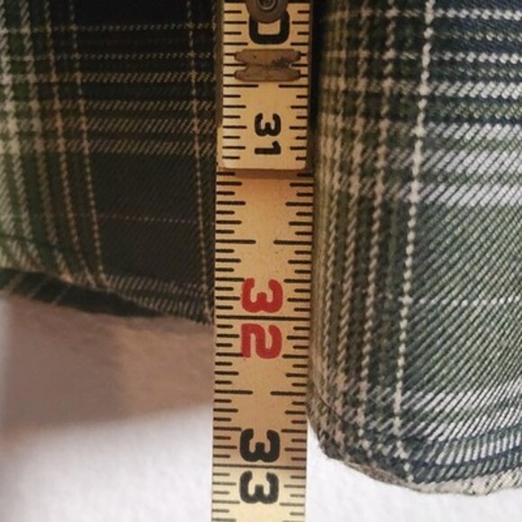 Dixxon Flannel Shirt Mens XL Green Black Plaid Action D-Tech Workwear Casual - Picture 10 of 11